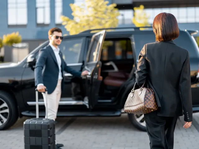 Comfort Drive driver handling a Dubai airport transfer in the client's own car