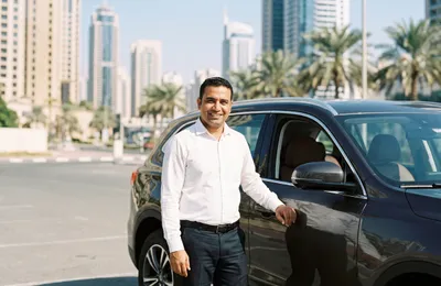 Comfort Drive hourly driver at the wheel of a client's car in Dubai