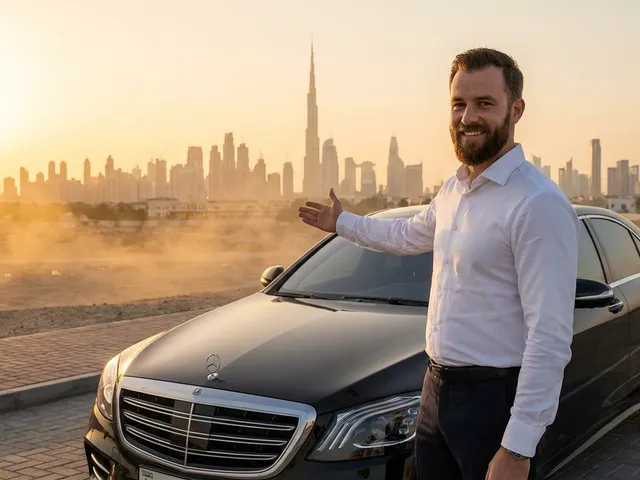 Comfort Drive chauffeur and local guide driving a client through Dubai